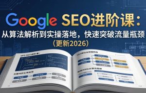（18048期）Google SEO进阶课：从算法解析到实操落地，快速突破流量瓶颈（更新2026）