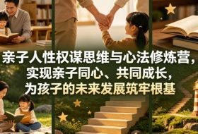 亲子人性权谋思维与心法修炼营，实现亲子同心、共同成长，为孩子的未来发展筑牢根基【音频】