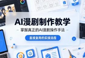 AI漫剧制作教学，带你掌握真正的AI漫剧操作手法，直接复用的实操流程