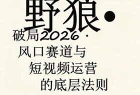 野狼团队·多平台实操运营课，覆盖AI口播、服装、好物、漫剪等热门玩法（更新4月）