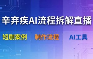 （18144期）辛弃疾AI流程拆解直播，以辛弃疾短剧为案例拆解制作流程