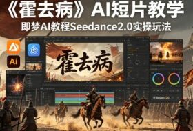 《霍去病》AI短片教学，即梦AI教程Seedance2.0实操玩法