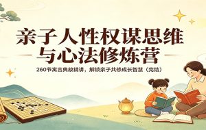 亲子人性权谋思维与心法修炼营：260节寓言典故精讲，解锁亲子共修成长智慧（完结）