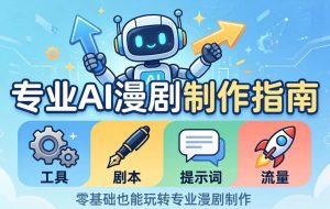 （18190期）专业AI漫剧制作指南：工具+剧本+提示词+流量全流程，零基础也能玩转专业漫剧制作