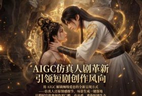 AIGC仿真人《合欢宗》短剧教学，用AIGC解锁缠绵爱恋的全新呈现方式，让跨时空故事创作零门槛、高品质，重构短剧生态