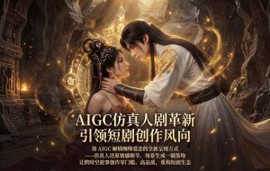 （18199期）AIGC 仿真人短剧创作革新，解锁仙侠爱恋全新呈现，一键出高质场景，零门槛打造爆款剧集