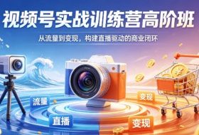 视频号实战训练营高阶班，从流量到变现，构建直播驱动的商业闭环（26年4月）