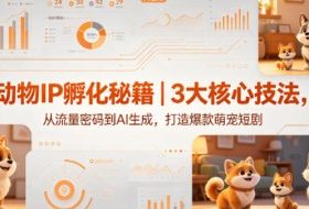 动物IP孵化秘籍｜3大核心技法，从流量密码到AI生成，打造爆款萌宠短剧