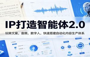 IP打造智能体2.0：玩转文案，音频，数字人，快速搭建自动化内容生产体系