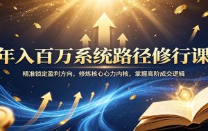 年入百万系统路径修行课：精准锁定盈利方向，修炼核心心力内核，掌握高阶成交逻辑