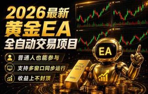 （18230期）最新黄金EA量化赛道，全程自动执行，多窗口操作直接放大结果