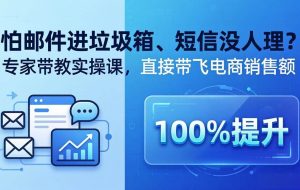 （18234期）怕邮件进垃圾箱、短信没人理？专家带教实操课，直接带飞电商销售额【原创双语字幕】