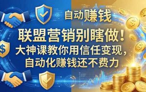 （18242期）联盟营销别瞎做！大神课教你用信任变现，自动化赚钱还不费力【原创双语字幕】