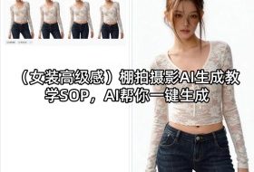 （女装高级感）棚拍摄影AI生成教学SOP，AI帮你一键生成