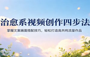 治愈系视频创作四步法：掌握文案画面搭配技巧，轻松打造高共鸣流量作品