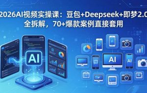（18263期）2026AI视频实操课：豆包+Deepseek+即梦2.0全拆解，70+爆款案例直接套用
