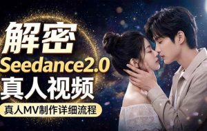 （18289期）Seedance 2.0电影级真人 MV全流程拆解：提示词、运镜、粒子特效，手把手实操