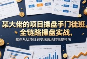 某大佬的项目操盘手门徒班，全链路操盘实战，教你从找项目到变现落地的完整打法