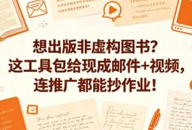 想出版非虚构图书？这工具包给现成邮件+视频，连推广都能抄作业！【原创双语字幕】