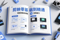 剪映零基础也能快速上手，从入门到精通掌握网感剪辑全流程，掌握能直接变现的剪辑能力
