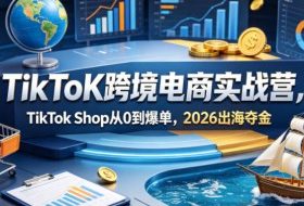 TikToK跨境电商实战营，TikTok Shop从0到爆单，2026出海夺金