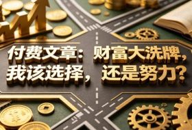 付费文章：财富大洗牌，我该选择，还是努力？