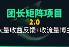 【团长合作2.0】视频矩阵项目_招发手矩阵+剪辑师，共赢项目【揭秘】