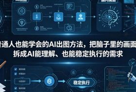 普通⼈也能学会的AI出图⽅法，把脑子里的画面，拆成AI能理解、也能稳定执行的需求【文档】
