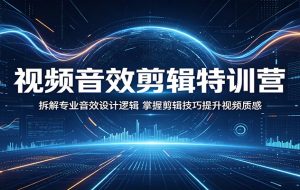 视频音效剪辑特训营:拆解专业音效设计逻辑,掌握剪辑技巧提升视频质感
