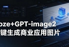 【Coze工作流搭建实操教程】coze+GPT-image2一键生成商业应用图片，全流程保姆级教学