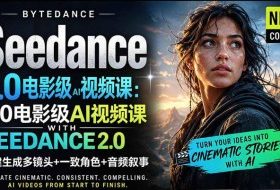字节跳动的Seedance 2.0 AI电影视频生成制作教程，一键生成多镜头+一致角色+音频叙事-中英字幕