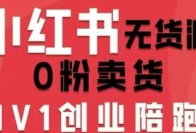 小红书无货源0粉电商课，开店准备、选品策略、笔记撰写、视频剪辑、数据分析、账号打造、资料文档（更新26年5月11日）