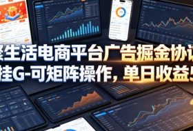 火聚生活电商平台广告掘金协议全自动挂G-可矩阵操作，单日收益5张+【揭秘】