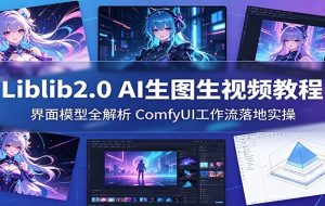 Liblib2.0 AI生图生视频教程：界面模型全解析，ComfyUI工作流落地实操