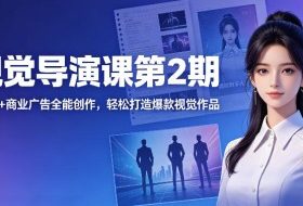 AI视觉导演课第2期,漫剧+数字人+商业广告全能创作,轻松打造爆款视觉作品