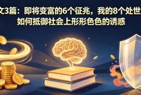 付费文3篇：即将变富的6个征兆，我的8个处世绝学，如何抵御社会上形形色色的诱惑