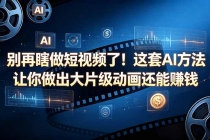 别再瞎做短视频了!这套 AI 方法让你做出大片级动画还能赚钱【原创双语字幕】