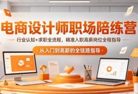 电商设计师职场陪练营,行业认知+求职全流程,精准入职高薪岗位全程指导