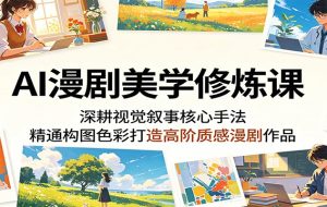 AI漫剧美学修炼课:深耕视觉叙事核心手法,精通构图色彩打造高阶质感漫剧作品