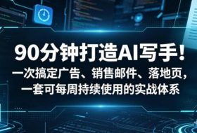 90分钟打造AI写手!一次搞定广告、销售邮件、落地页,一套可每周持续使用的实战体系【原创双语字幕】
