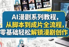 AI漫剧系列教程,从脚本到成片全流程,零基础轻松解锁漫剧创作