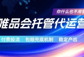 唯品会托管代运营，付费投流玩法，包赔兜底机制，稳定产出【揭秘】