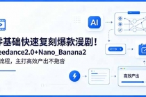零基础快速复刻爆款漫剧!Seedance2.0+Nano_Banana2全流程,主打高效产出不拖沓