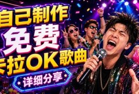 零基础AI制作免费卡拉OK视频教程，从歌曲生成、音轨分离到字幕制作、视频导出，手把手教学