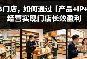 实体门店，如何通过【产品+IP+AI】经营实现门店长效盈利