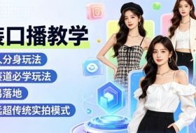 女装口播教学，数字人分身玩法，女装赛道必学玩法，简单易落地，效率远超传统实拍模式