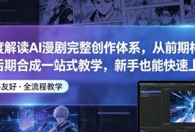 深度解读AI漫剧完整创作体系，从前期构思到后期合成一站式教学，新手也能快速上手
