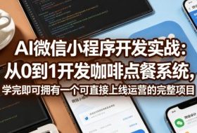 AI微信小程序开发实战：从0到1开发咖啡点餐系统，学完即可拥有一个可直接上线运营的完整项目