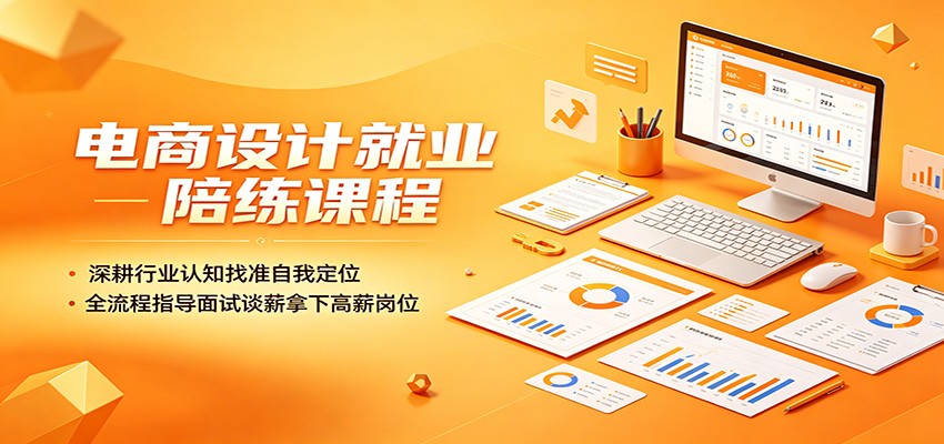 电商设计就业陪练课程:深耕行业认知找准自我定位,全流程指导面试谈薪拿下高薪岗位 电商设计就业陪练课程:深耕行业认知找准自我定位,全流程指导面试谈薪拿下高薪岗位