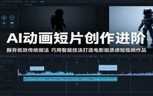 AI动画短片创作进阶:摒弃低效传统做法,巧用智能技法打造电影级质感短视频作品